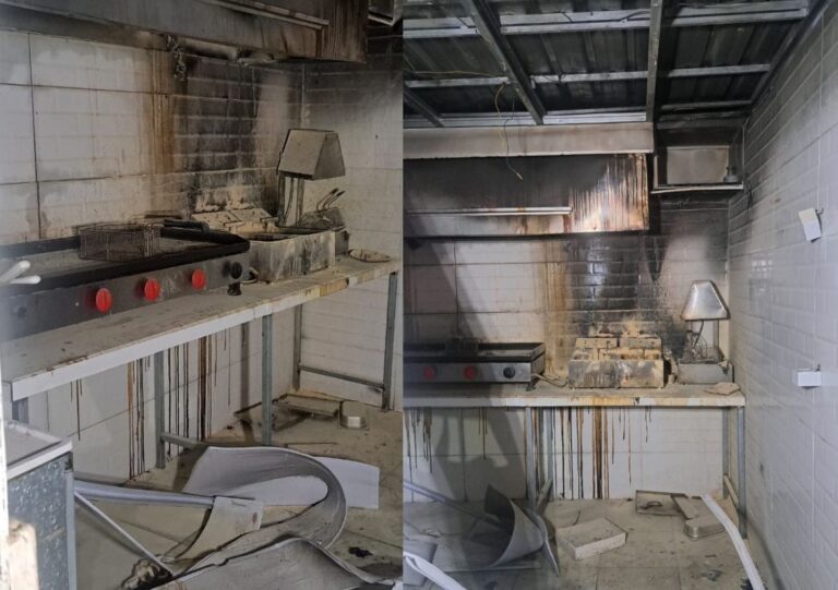 Incêndio em quiosque mobiliza bombeiros e assusta moradores em Navegantes