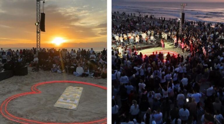 Desperta Navega reúne milhares de pessoas em momento de fé na Praia Central de Navegantes