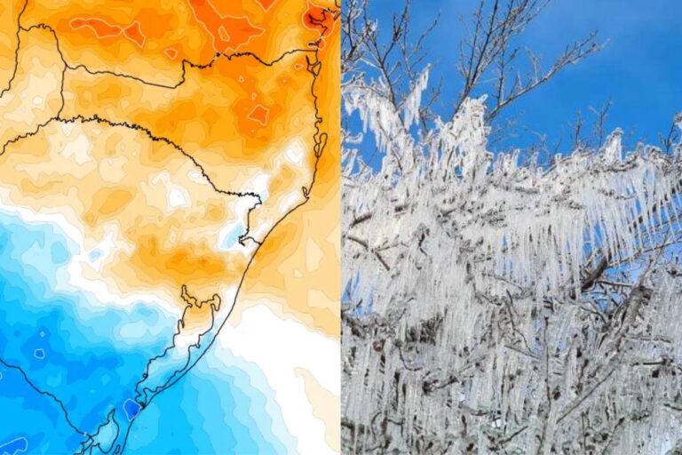 Massa de ar polar vai derrubar as temperaturas em Santa Catarina e o termômetro pode registrar 0°C
