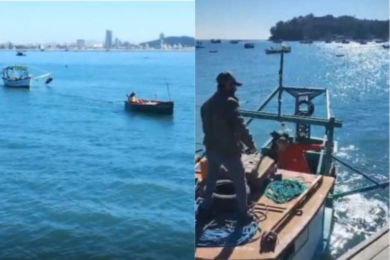 Pescador desaparece no mar e é encontrado à deriva após horas de angústia em Penha