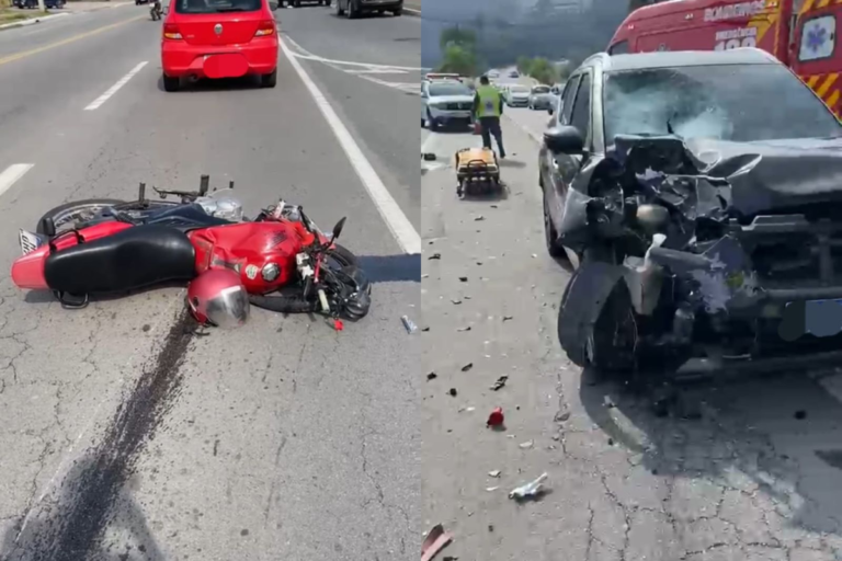 Motociclista morre após colisão frontal devastadora em Brusque