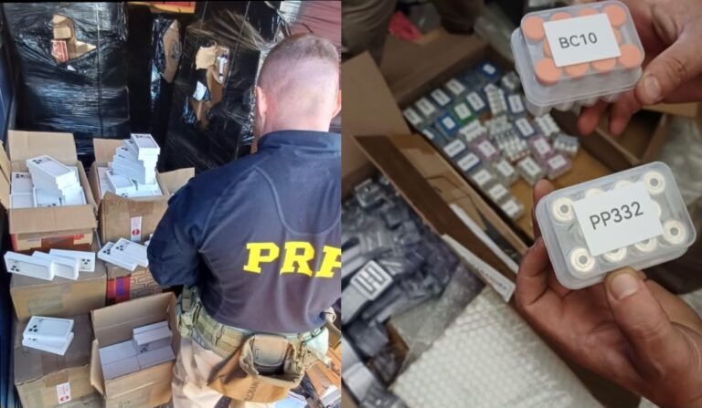 PRF intercepta carreta com carga ilegal de R$ 20 milhões em Itapema