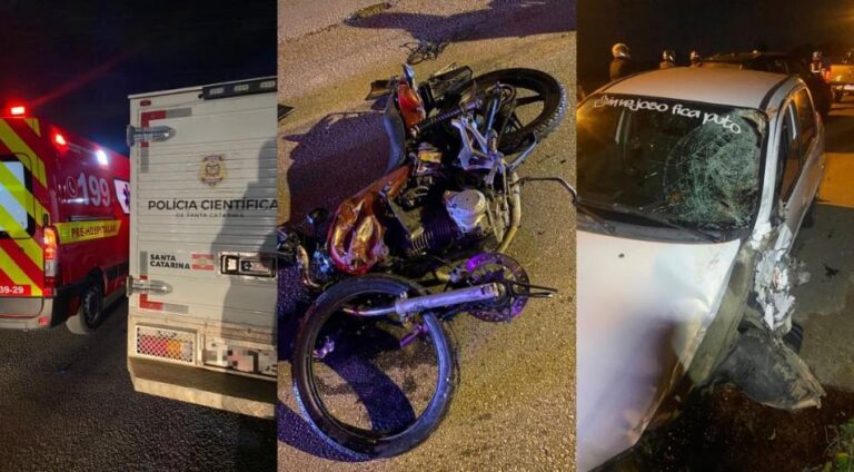 Motociclista morre em grave acidente na Rodovia Jorge Lacerda, em Ilhota