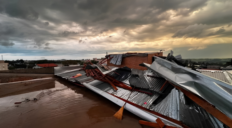 Temporal impressiona moradores no RS; meteorologistas investigam possível microexplosão atmosférica