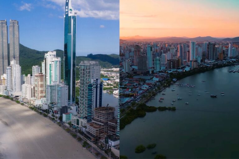 Os arranha-céus de Balneário Camboriú chamam atenção, mas uma das potências econômica de SC está ao lado e chama Itajaí