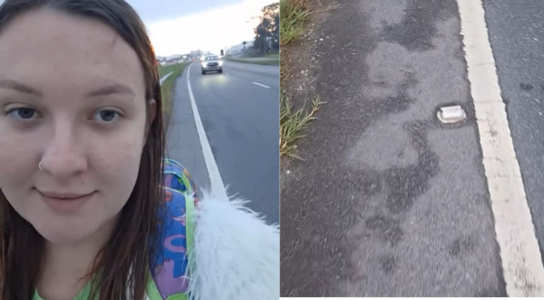 Mãe denuncia risco diário para atravessar a BR-470 em Gaspar: “Estamos abandonados e jogados aqui”