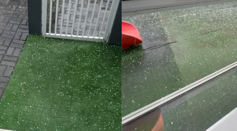 Granizo atinge Navegantes durante alerta para ciclone e Defesa Civil reforça orientações