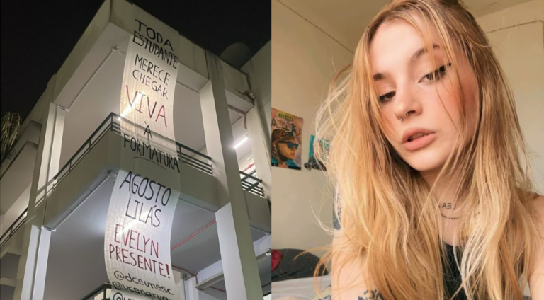 Jovem de 19 anos é homenageada por estudantes após morte em Sangão