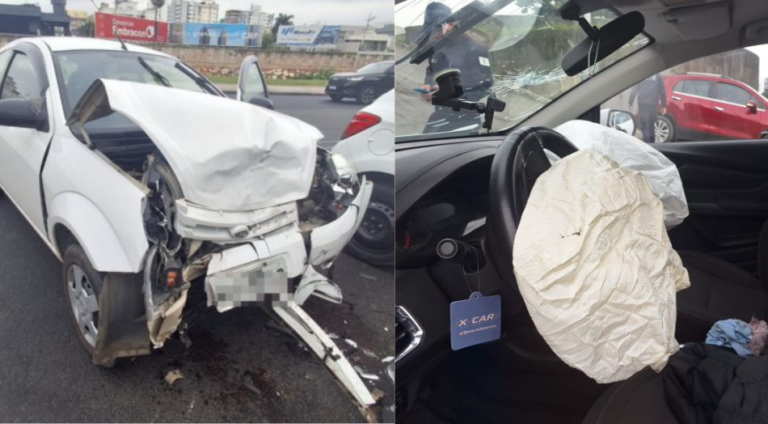 Uso correto do bebê-conforto salva bebê de sete meses em colisão em Brusque