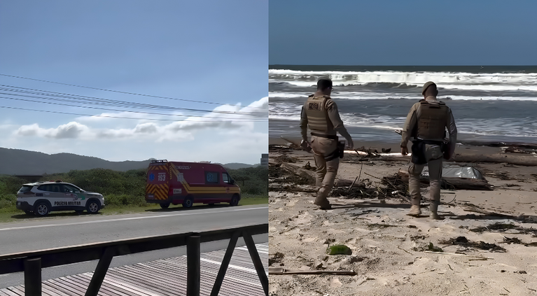 Corpo é encontrado na faixa de areia da Meia Praia, em Navegantes