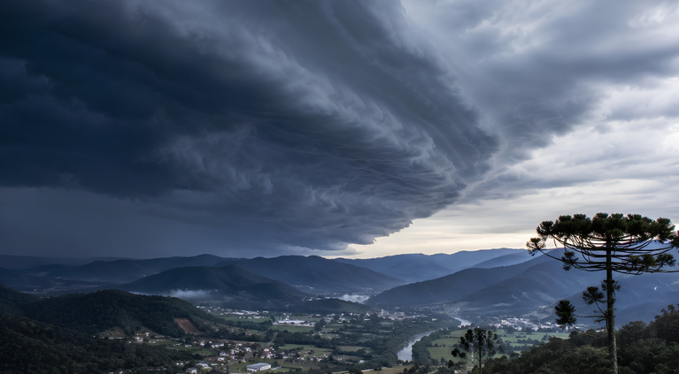 Alerta para temporais: SC pode ter granizo, raios e ventos de até 70 km/h