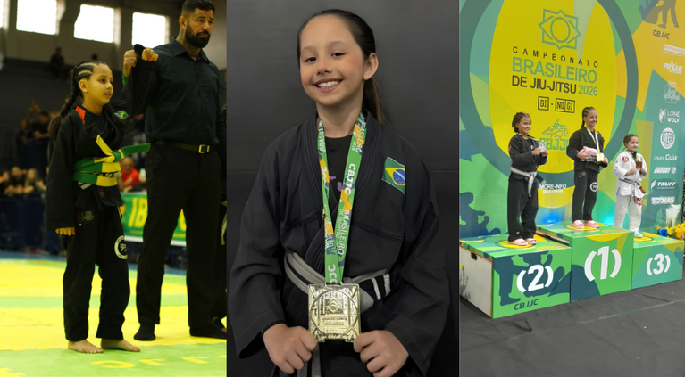 De Navegantes para o pódio: Lavinia Bertan conquista título brasileiro de Jiu-Jitsu
