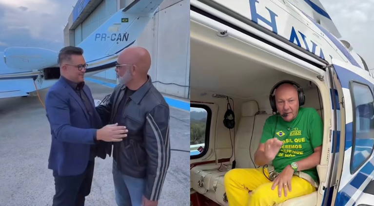 Luciano Hang coloca helicóptero da Havan nas buscas por cantor Rick e empresário desaparecidos em SC