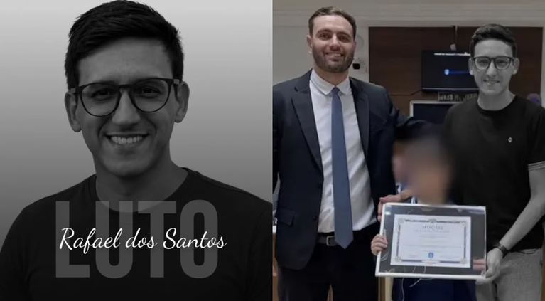 Professor Rafael dos Santos morre um dia após ser homenageado em Navegantes