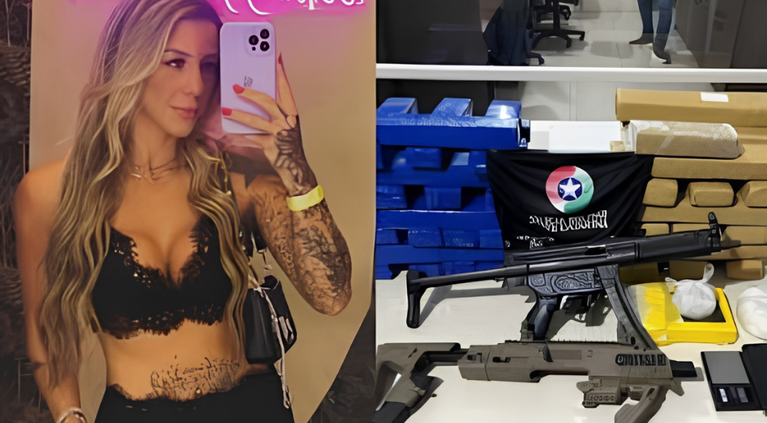 Cabeleireira é presa com MP5 e mais de 40 kg de drogas em Santa Catarina