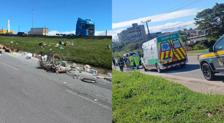 Tragédia: catador de recicláveis, de 72 anos, morre atropelado na BR-101 em Barra Velha