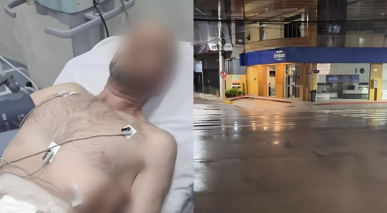 Homem é atacado com facadas após tocar música em apoio a Flávio Bolsonaro em Itapema