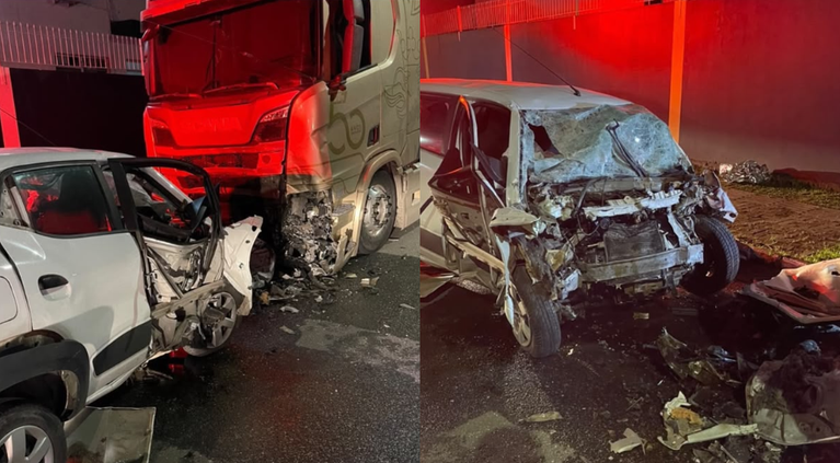 Jovem de 26 anos morre após bater carro contra caminhão estacionado em Itajaí